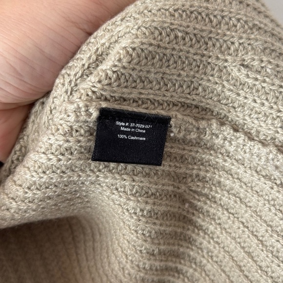 JENNI KAYNE Fisherman Cashmere Sweater in Sage M - Picture 5 of 6